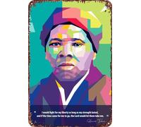 FYELVO Harriet Tubman Citazioni Vintage Metal Tin Signs Retro Garage Sign Man Cave Decor 20,3 x 30,5 cm
