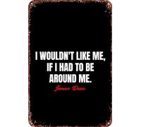 FYELVO James Dean Citazioni Vintage Metallo Tin Signs Retro Garage Sign Man Cave Decor 20,3 x 30,5 cm