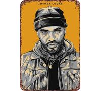 FYELVO Joyner Lucas Rapper Rapper Rap Vintage Metal Tin Signs Retro Garage Signs Poster Cartello Man Cave Decor 20,3 x 30,5 cm