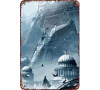 FYELVO Lord Of Mysteries - Targa decorativa in metallo a tema anime, per soggiorno, bar, 30,5 x 20,3 cm