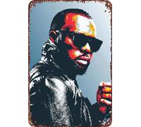 FYELVO Maitre Gims Vintage Metal Tin Signs Retro Garage Sign Poster Man Cave Decor 20,3 x 30,5 cm