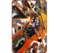 FYELVO Musashi Samurai Legenda Anime Poster Retro Divertente Targa in Metallo Targa Targa in Latta Targa in Latta Decorazione da Parete Casa per Esterni 20,3 x 30,5 cm