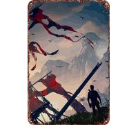 FYELVO Nathan Uncharted Drake Vintage Metal Tin Signs Retro Garage Signs Poster Movie Sign Man Cave Decor 20,3 x 30,5 cm