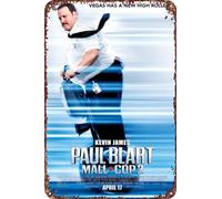 FYELVO Paul Blart: Mall Cop 2, cartello decorativo in metallo per soggiorno, bar, 30,5 x 20,3 cm