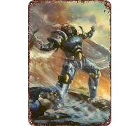 FYELVO pax nova games Poster retrò divertente in metallo cartello in metallo, decorazione da parete per esterni e casa, 20,3 x 30,5 cm