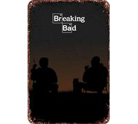 FYELVO Poster divertente in metallo con scritta "Breaking Bad", decorazione da parete per la casa, 20,3 x 30,5 cm