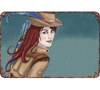 FYELVO Robin Hood Tin Anime poster Decor per soggiorno bar cartello decorativo per parete 30,5 x 20,3 cm