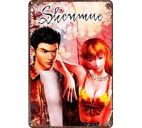 FYELVO SHENMUE Poster Game Retro Divertente Targa in Metallo Targa Targa in Latta Targa in Latta, Decorazione da Parete Casa per Esterni 20,3 x 30,5 cm