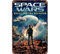 FYELVO Space Wars: Quest for the Deepstar Movie Targa decorativa in metallo per soggiorno e bar, 30,5 x 20,3 cm