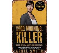 FYELVO Targa decorativa in metallo con scritta "Good Morning, Killer", per soggiorno, bar, 30,5 x 20,3 cm