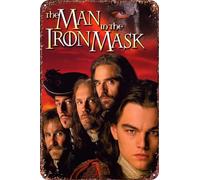 FYELVO Targa decorativa in metallo con scritta in inglese "The Man in the Iron Mask", per soggiorno, bar, 30,5 x 20,3 cm