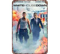 FYELVO Targa in metallo con scritta "White House Down", divertente, decorazione da parete per esterni, 20,3 x 30,5 cm