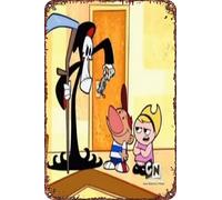 FYELVO The Grim Adventures of Billy & Mandy: Meet the Reaper Movie Poster retrò divertente targa in metallo, decorazione da parete per la casa all'aperto 20,3 x 30,5 cm