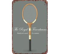 FYELVO The Royal Tenenbaums Vintage Metal Tin Signs Retro Garage Signs Poster Movie Sign Man Cave Decor 20,3 x 30,5 cm