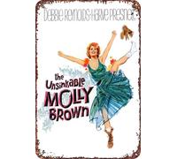 FYELVO The Unsinkable Molly Brown Movie Poster retrò divertente metallo latta segno, decorazione da parete per esterni casa 20,3 x 30,5 cm