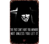 FYELVO V for Vendetta Vintage Metal Tin Signs Retro Garage Signs Poster Movie Sign Man Cave Decor 20,3 x 30,5 cm