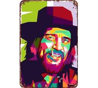 FYELVO Waylon Arnold Jennings Vintage Metal Tin Signs Retro Garage Sign Poster Man Cave Decor 20,3 x 30,5 cm