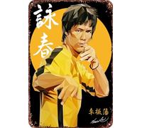 FYELVO Wing Chun Vintage Metal Tin Signs Retro Garage Signs Poster Cartello Man Cave Decor 20,3 x 30,5 cm