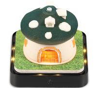 Fyeme Calendario 3D 2026, blocco note 3D, con luce a LED, scultura di carta creativa, decorazione da scrivania, calendario 3D, per blocco note, sculture di carta, regali di (fungo verde)