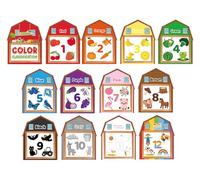 Fyguard Colore Ordinamento Libri occupati per Bambini Educazione della prima infanzia Corrispondenza di colore Fine Motor Matching Ragazzi Ragazze Regali