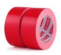 Fyguard Nastro Corazzato Rosso, 2 Rotoli, 48 Mm X 28 M, 210 Μ | Pvc Impermeabile E Resistente, Si Strappa A Mano, Aderisce Su Superfici Lisce, Per Riparazioni, Sigillatura E Fai Da Te