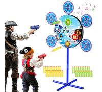 fygurso Giocattoli da tiro, Bersaglio interattivo a Tema Pirata con 2 Pistole Giocattolo e 40 Freccette in Schiuma per Regali di Natale di Halloween per Bambini di 3, 4, 5, 6, 7 e 8 Anni