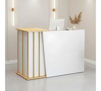 FYGZHMS Banco reception, bancone reception semplice e moderno, supermercato, minimarket, negozio di abbigliamento, cassiere, reception for la lobby(White,100cm)