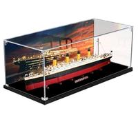 FYHCY Vetrina Compatibile con Le-Go Titanic 10294, Vetrina Antipolvere per Modelli Collezione del Titanic (Solo Vetrina) C,5mm