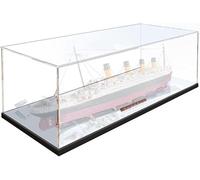 FYHCY Vetrina Compatibile con Le-Go Titanic 10294, Vetrina Antipolvere per Modelli Collezione del Titanic (Solo Vetrina) B,2mm