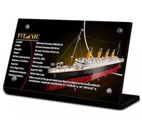 FYHCY Vetrina Compatibile con Le-Go Titanic 10294, Vetrina Antipolvere per Modelli Collezione del Titanic (Solo Vetrina) A,5mm