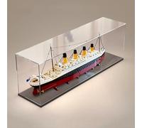 FYHCY Vetrina in Acrilico per 10294 Titanic, vetrina Antipolvere per 10294 Titanic, Lego Lovers (Solo vetrina), Dimensioni: 140x20x50 cm A
