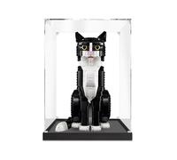 FYHCY Vetrina in Acrilico Trasparente Compatibile con Le*Go 21349 Tuxedo Cat, vetrina Trasparente Antipolvere (Modello Non Incluso) A,3MM