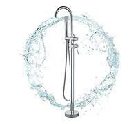 fyheast rubinetto vasca da bagno con doccetta freestanding rubinetto per vasca miscelatore per vasca da bagno a pavimento