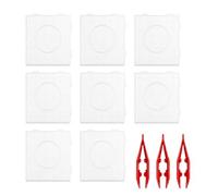 Fyhqwf 8 Pezzi Plaques Pour Perles à Repasser - Plaques De Perles à Repasser - Pannello Con Mollette Per Artigianato Fatto A Mano Fai-Da-Te, Giocattoli Educativi（Spaziatura 2,6 mm）