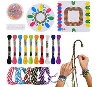 Fyihoxi 15 Pezzi Kit per il Fai Da Te Braccialetti, Friendship Bracelet Making Kit, Braccialetti Dell Amicizia Bambini Kit per Compleanno Ringraziamento Natale Ragazze Regalo