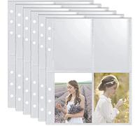 Fyihoxi 160 Buste Trasparenti per Carte da Gioco, 40 Pagine Album Carte, Tasche per Carte da Collezione A5, Fogli per Raccoglitore di Schede Card per Album Carte Collezionabili(9*6cm)