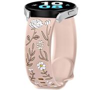 FYISWHO Rosa Cinturini di Ricambio Silicone per Ticwatch GTH / E3 / E, 20mm Sport Bracciali Cinturino per Coros Pace 2 / Apex 2 / Apex 42mm