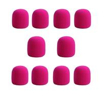 FYJL Spugna Microfono Microfoni Audio Portatili da 10 Pezzi, Copertura in Spugna for Parabrezza, Copertura for Microfono DJ KTV, Cappuccio Protettivo Copri Microfono(Pink)