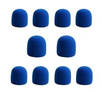 FYJL Spugna Microfono Microfoni Audio Portatili da 10 Pezzi, Copertura in Spugna for Parabrezza, Copertura for Microfono DJ KTV, Cappuccio Protettivo Copri Microfono(Blue)