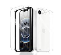 Fylnatc 2 x Pellicola Protettiva per iPhone 16e + 2 x Pellicola Fotocamera + 2 x Back Vetro Temperato Film, Screen Protector, Pellicola Protezione, HD Chiaro, Durezza 9H, Anti Graffio, Senza Bolle