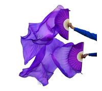 Fymlok Fan Veils Danza del Ventre Ventagli di Danza Seta Imitazione 1 Pezzo/Paio 10 Colori Veli Seta Tinta Unita del Ventre 180 * 90 cm(11,120x90cm 1 Pair)