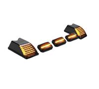 Fymlok Luci di Posizione per Tetto Led Luci Di Ingombro Anteriori Ambra Posteriori Rosse Sul Tetto Della Cabina Uso Adatto Per Hummer H2 2003-2009 E Per SUT/SUV 2005, 2007-2009(5pcs Amber)