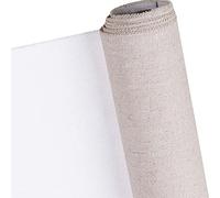 Fymlok Rotolo Tela per Dipingere Professionale Blank Canvas for la Strato di Pittura Acrilico Pittura a Olio Tela Biancheria in in Primated Art Forniture for Artista 5m One Roll(5M Long Width 38cm)