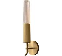 FYMLP Bathroom Vanity Light Fixtures 3000K Warm Light Wall Sconces Retro Brass Wall Lamps with Acrylic Shade for Bedroom Living Room Hallway Staircase Mirror