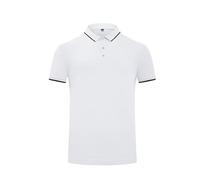 FYMLP Men's Comfortable Lapel Golf T Shirt Summer Moisture Wicking Short Sleeve Polo Shirt for Business or Leisure(White,4XL)