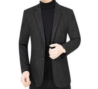 FYMLP Modern Classic Formal Office Coat for Men Two Button Slim Fit Blazers Versatile Business Casual Lapel Suit Jacket(3XL)