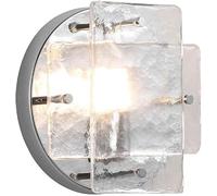 FYMLP Modern Simple Round Wall Light Industrial Iron Wall Mounted Lamp Double Layer Glass Shade Wall Sconce for Bedside Hallway Bedroom Doorway