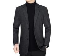 FYMLP Vintage Slim Fit Wedding Suit Classic Mens Formal Business Blazers Two Button Lightweight Suit Jackets(M)