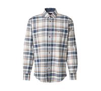 Fynch Hatton Manica Lunga Uomo Casual Fit Blu Braun a Quadri 15098870 638 Nebbia