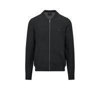 FYNCH-HATTON Cardigan in cotone con cerniera e colletto alto, Nero , M